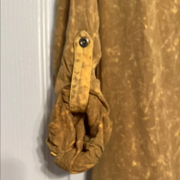 Mystree Acid Washed Gold Shirt Dress - Picture 5 of 6